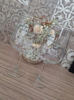 Sklenice na vino - NEVĚSTA a SVĚDKYNĚ - 2