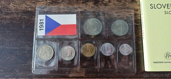 Sada oběžných mincí ČSR, Slovensko. - 2