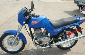 NOVÉ ZADNÍ TLUMIČE - JAWA 350/634,638,639,640 + ČZ 350,175 - 2