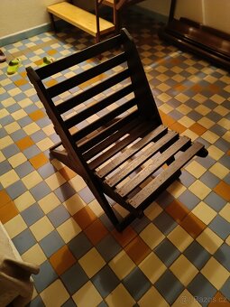 zahradní dřevěné židle skládací - 2