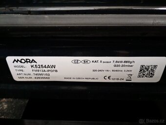 Kombinovaný sporák MORA - 2