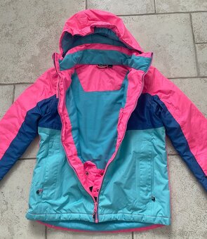 Modrorůžová zimní bunda, vel. 158 - 2