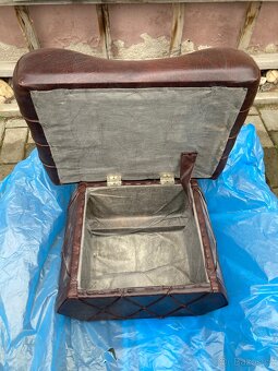 KOŽENÝ TABURET - 2