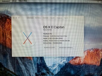 MacBook Pro (13-inch, Mid 2009) 8 GB Ram, 120 GB SSD, CZ Klá - 2