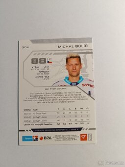 Hokejová kartička ELH Tipsport Michal Bulíř - 2