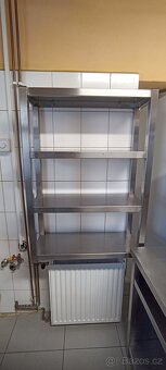 Nerezová gastro police – 3 patra, 107 x 75 x 30 cm - 2