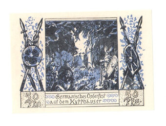 50 Pf.Frankenhausenu,1921 Germanisches Opferfest - 2