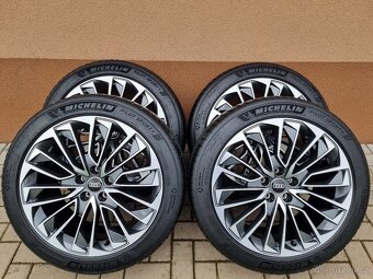 19″ 5×112 AUDI A6 4K + 245/45R19 MICHELIN letné NEW dot2023 - 2