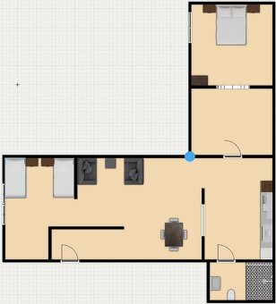 Pronájem, apartmán 2+1, 80 m2, Plzeň - město, ul. Zbrojnická - 2