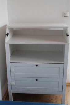 Přebalovací stůl/komoda, bílá Ikea Sundvik - 2