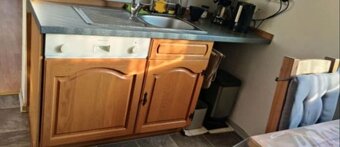 Rustikální dubová linka s vestavěnými spotřebiči,5633 - 2