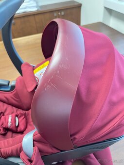 Autosedačka XS Plus i-Size Bordó Red - 2