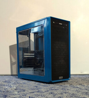 Počítačová skříň, Fractal Design Focus G Window Blue, 2x ven - 2