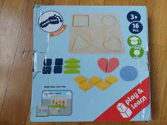Dřevěné puzzle tvary - 2