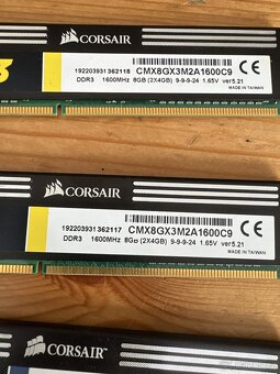 Ramky DDR3. 32gb XMS3 Corsair - 2