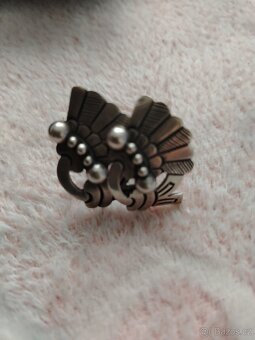 Stříbrné retro náušnice - 2