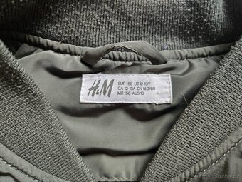 Dětská přechodová bunda - Bomber, vel. 158 - 2