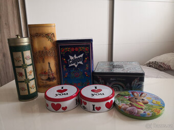 Plechové krabičky/obaly/nádobky - 2