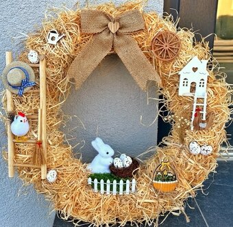 Velikonoční, jarní věnec - 2