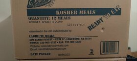us army - MRE potravinová dávka Kosher / krabice / - 2