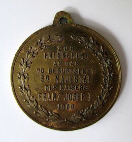 Pamätná medaila  – Franz Josef I. – Rakúsko Uhorsko – 1900 - 2