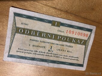 Odběrní poukaz Tuzex 1Kčs - 2