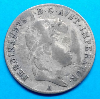 Stříbrná mince r. 1836 Ferdinand V. - 2