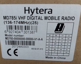 HYTERA MD785i vozidlová digitální radiostanice - 2