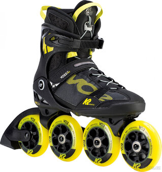 Kolečkové in-line brusle K2 VO2 100 PRO M YELL vel. 45. Nové - 2