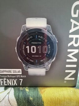 Garmin Fenix 7 Sapphire Solar Mineral Blue DLS Titanium Whit - 2