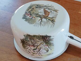 SMALTOVANÝ VINTAGE HRNEC JAPY FRERES FRANCIE - 2