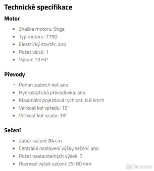 Sekaci traktor STIGA - 2