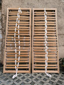 Lamelový polohovatelný rošt - 195 x 75 cm - 2 kusy - 2