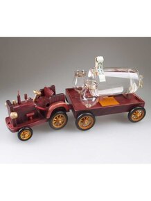 Dárková láhev dřevěný traktor - 2