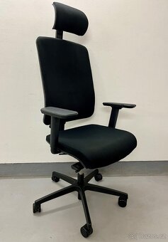 Kancelářská židle RIM Flexi s podhlavníkem - černá - 2