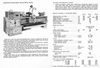 Hrotový soustruh SN40/1000 - 2
