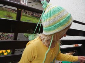 Slušivá dívčí čepice pod kombinézu  NOVÁ - 2