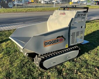 hydraulický dumper, pásový dumper, stavební kolečko - 2