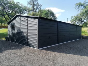 Plechová garáž 12x5m - 2