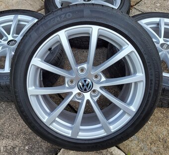 Originál 17" Audi A6 VW Škoda 5x112 letní pneu 5,5-6mm - 2