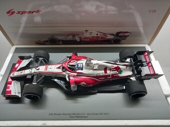 2x F1 SAUBER ALFA ROMEO C40 2021 KIMI RAIKKONEN SPARK 1:18 - 2