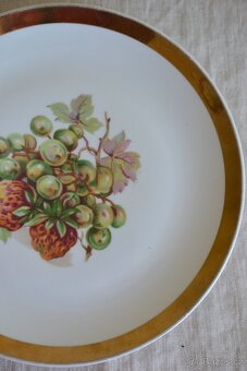 Porcel.plytký talíř starožitný EPIAG - 2