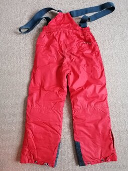 ZIMA: Červené lyžařské kalhoty zn. AlpinePro, v. 128/134 - 2
