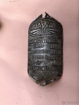 Jawa 250 pérák FJ 1947 s platnými bílými doklady - 2
