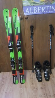 Dětsky lyžařská set - lyže, boty, hůlky - 2