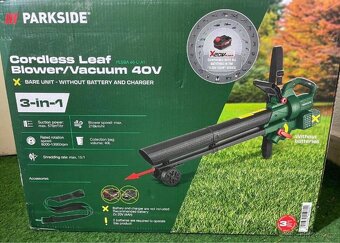 Aku vysavač / foukač listí Parkside - 2