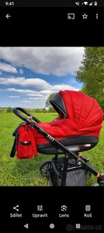 Krásný kočárek Babylux Axel, v záruce 11/2025 - 2