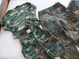 maskáčová blůza, vel. 152, vesta a tricko vel. M - 2