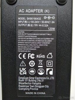 Zdroj, adaptér 120W, 19V 6,32A pro herní a výkonné ntb - 2
