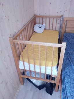 dětská dřevěná postýlka - 2
